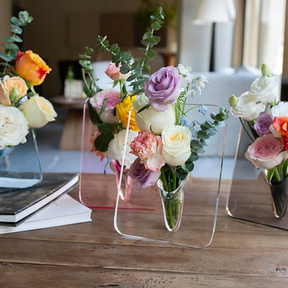 Acrylic Photo Frame Vase