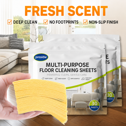 Multi-Purpose Floor Cleaning Sheets – One Sheet Cleans, Freshens & Saves Space