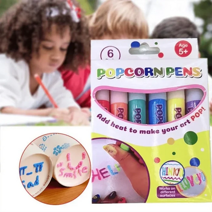 3D Puffy Paint Stifte – 6er-Set mit Wärme-Effekt