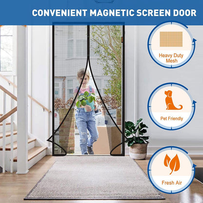 🔥Magnetic Screen Door👾Prevent mosquito-borne viruses
