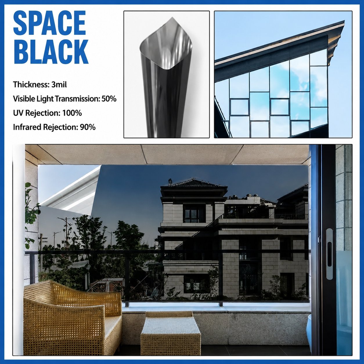 ☀️ One-Way Privacy Window Film 🪟 Block Heat, UV Rays & Prying Eyes & Comfort All Day
