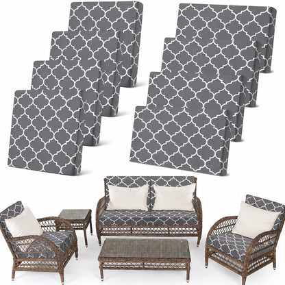 🔥70% OFF TODAY🔥 Outdoor Patio Sofa Cushion Covers 🛋️☀️ Stretch Seat Covers for Patio Chairs, Sofa & Garden Furniture