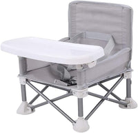 Gray Dining Chair with Storage Bag