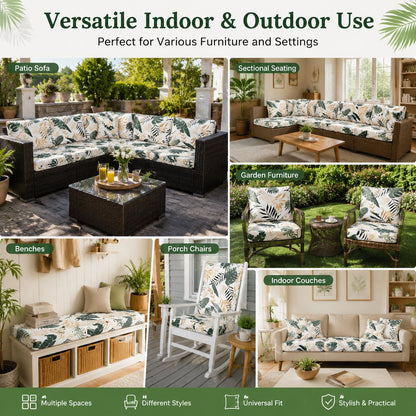 🔥70% OFF TODAY🔥 Outdoor Patio Sofa Cushion Covers 🛋️☀️ Stretch Seat Covers for Patio Chairs, Sofa & Garden Furniture
