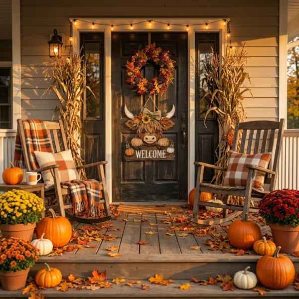 🐮🌻 Today Only 49% OFF🔥 Highland Cow Autumn Decor