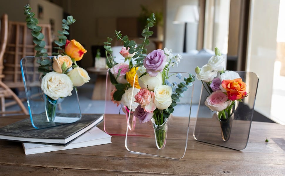 Acrylic Photo Frame Vase