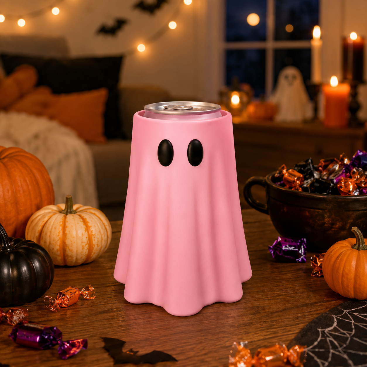 👻Last Day 60% OFF✨ - Cute, Spooky Ghost Can Holder🩷