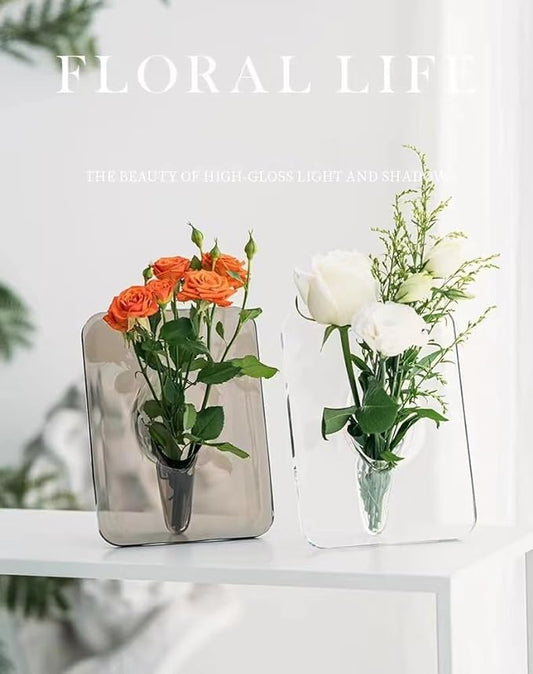 Acrylic Photo Frame Vase