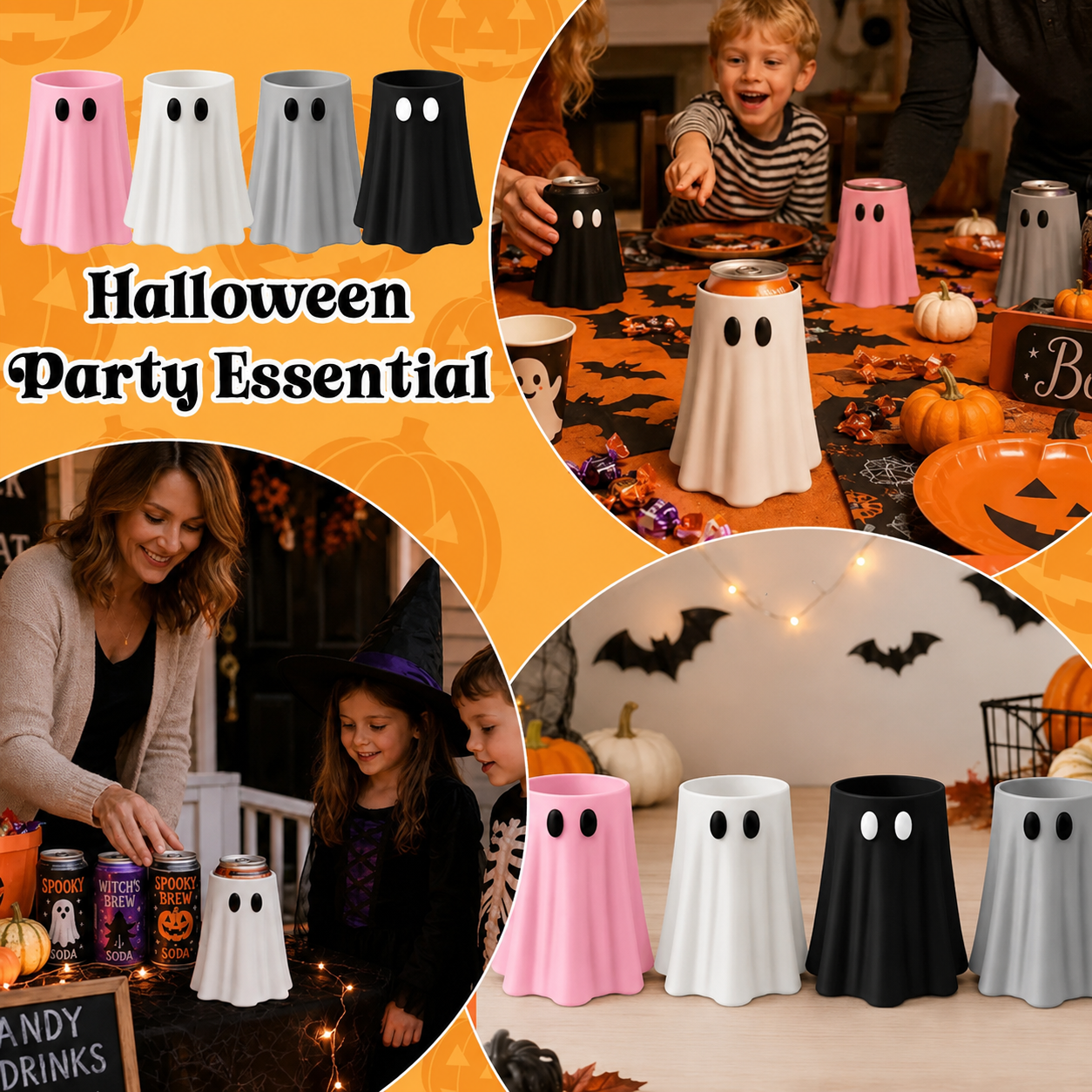 👻Last Day 60% OFF✨ - Cute, Spooky Ghost Can Holder🩷