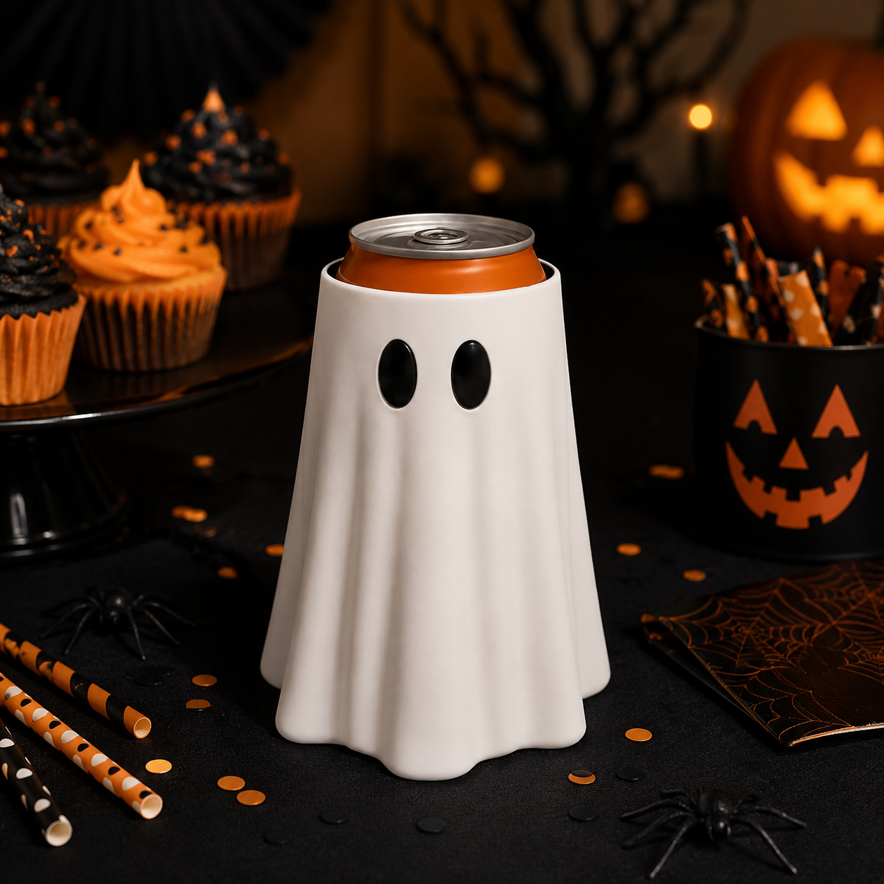 👻Last Day 60% OFF✨ - Cute, Spooky Ghost Can Holder🩷