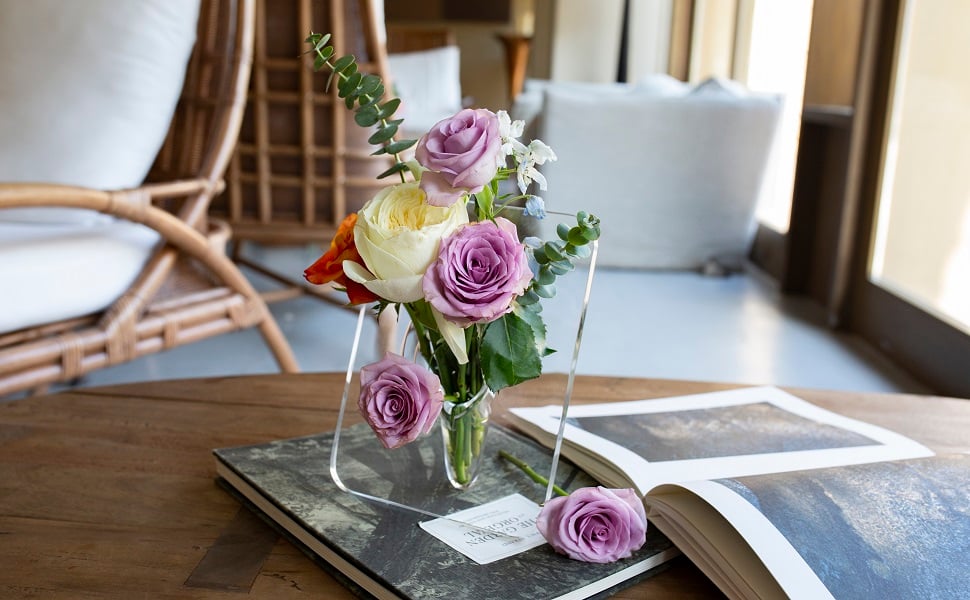 Acrylic Photo Frame Vase