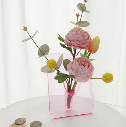 Acrylic Photo Frame Vase