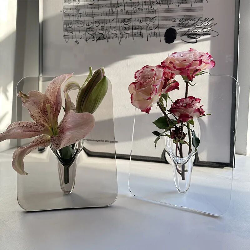 Acrylic Photo Frame Vase