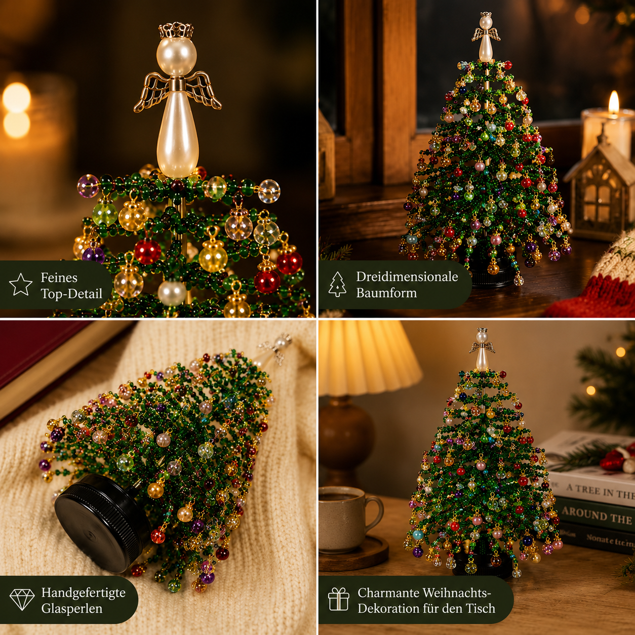 DIY Perlenbaum Bastelset – 5 saisonale Designs zum Selbermachen