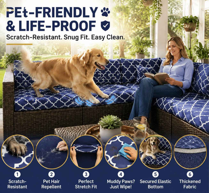 🛋️ Outdoor Patio Sofa Cushion Covers 🔥Free Shipping Worldwide