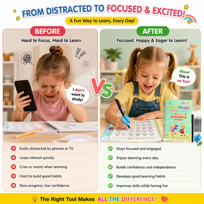 MagicBook reusable kids practice copybook product image 8