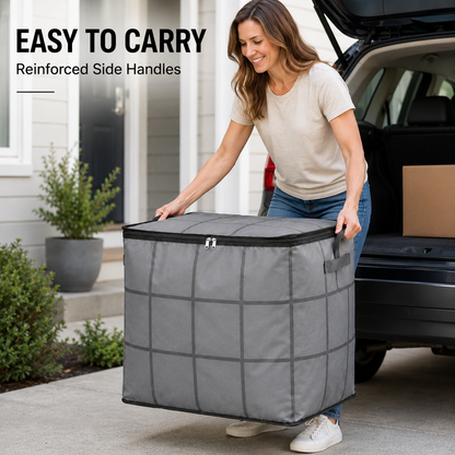 175L XXL Collapsible Storage Bag with Reinforced Handles