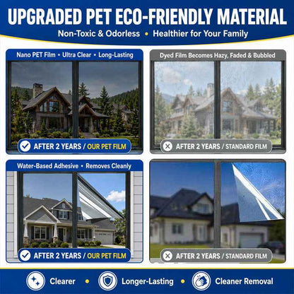 ☀️ One-Way Privacy Window Film 🪟 Block Heat, UV Rays & Prying Eyes & Comfort All Day