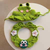 Froschfreund – Häubchen + Kragen