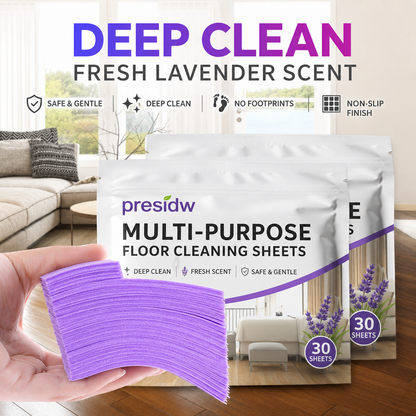 Multi-Purpose Floor Cleaning Sheets – One Sheet Cleans, Freshens & Saves Space