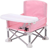 Pink Dining Chair with Storage Bag