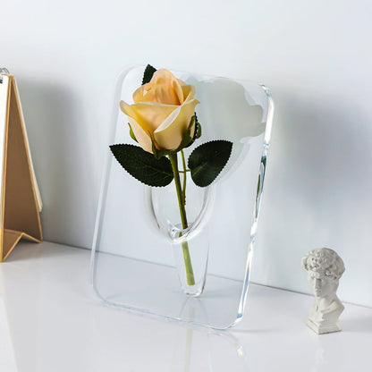 Acrylic Photo Frame Vase
