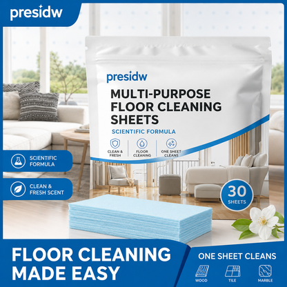 Multi-Purpose Floor Cleaning Sheets – One Sheet Cleans, Freshens & Saves Space