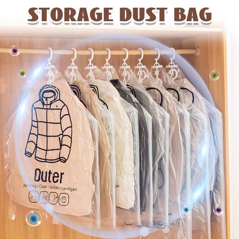 💥SAVE 40% ❤️ Hanging Vacuum Storage Bag | Space Saving Wardrobe Garment Dust Moisture Proof Clothes Organizer