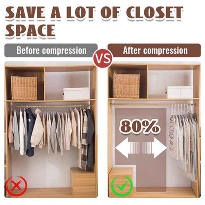 💥SAVE 40% ❤️ Hanging Vacuum Storage Bag | Space Saving Wardrobe Garment Dust Moisture Proof Clothes Organizer