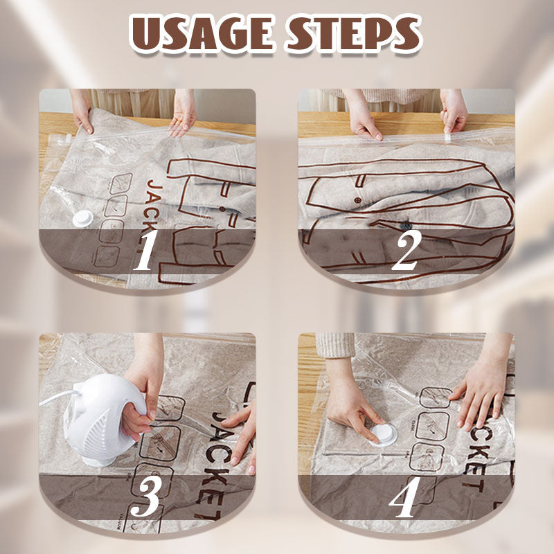 💥SAVE 40% ❤️ Hanging Vacuum Storage Bag | Space Saving Wardrobe Garment Dust Moisture Proof Clothes Organizer